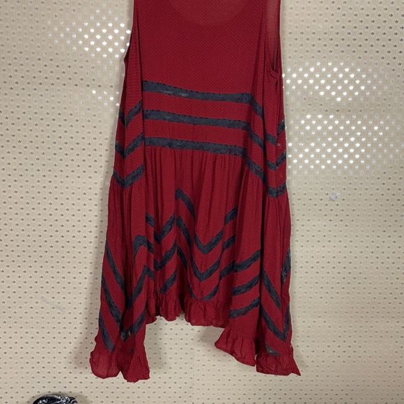 Free People Red and Black Striped Dress - Picture 8 of 9